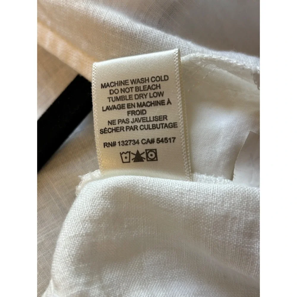Cloth & Stone Linen Jumpsuit Drawstring Waist Casual White XS‎